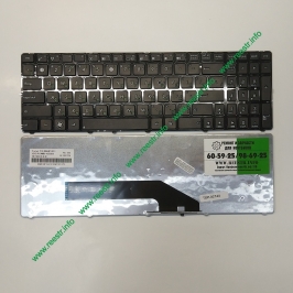 Клавиатура для ноутбука Asus K50, K60, K70 p/n: 04GNV91KRU00-1, 04GNV91KRU00-2, 04GNVK5KRU01-2 (с рамкой)