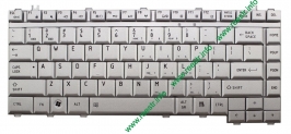 Клавиатура для ноутбука Toshiba A200, A300, L300, M300 p/n: KFRSBJ124A PK130180180 серебристая