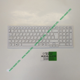 Клавиатура для ноутбука Sony Vaio VPC-EB, PCG-71211 p/n: 550102M14-203-G MP-09L23SU-8861 (белая с рамкой) 