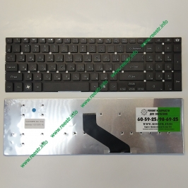 Клавиатура для ноутбука Packard Bell EasyNote TV11, P5WS0, LS11, TS44 p/n: MP-10K33SU-698, PK130IN1B00 (чёрная, без рамки)