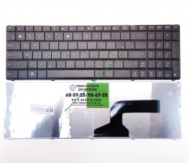 Клавиатура для ноутбука Asus K52, K52D, K53, K53S, K55N, N53, N61D, K73 p/n: 0KN0-J71RU03, 0KN0-J71RU52 (без рамки) 