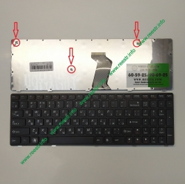 Клавиатура для ноутбука Lenovo G570, G770, G780, B570, B580, V570 p/n: NSK-B50SC, 25-012349, MP-10A33SU-6863