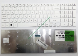 Клавиатура для ноутбука Packard Bell EasyNote TV11, P5WS0, LS11, TS44 p/n: MP-10K33SU-698, PK130IN1B00 (белая, без рамки)