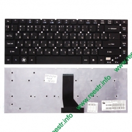 Клавиатура для ноутбука Acer Aspire 3830, 3830G, 4830TG, 4755 p/n: PK130IO1C00, V121602AS2 RU черная