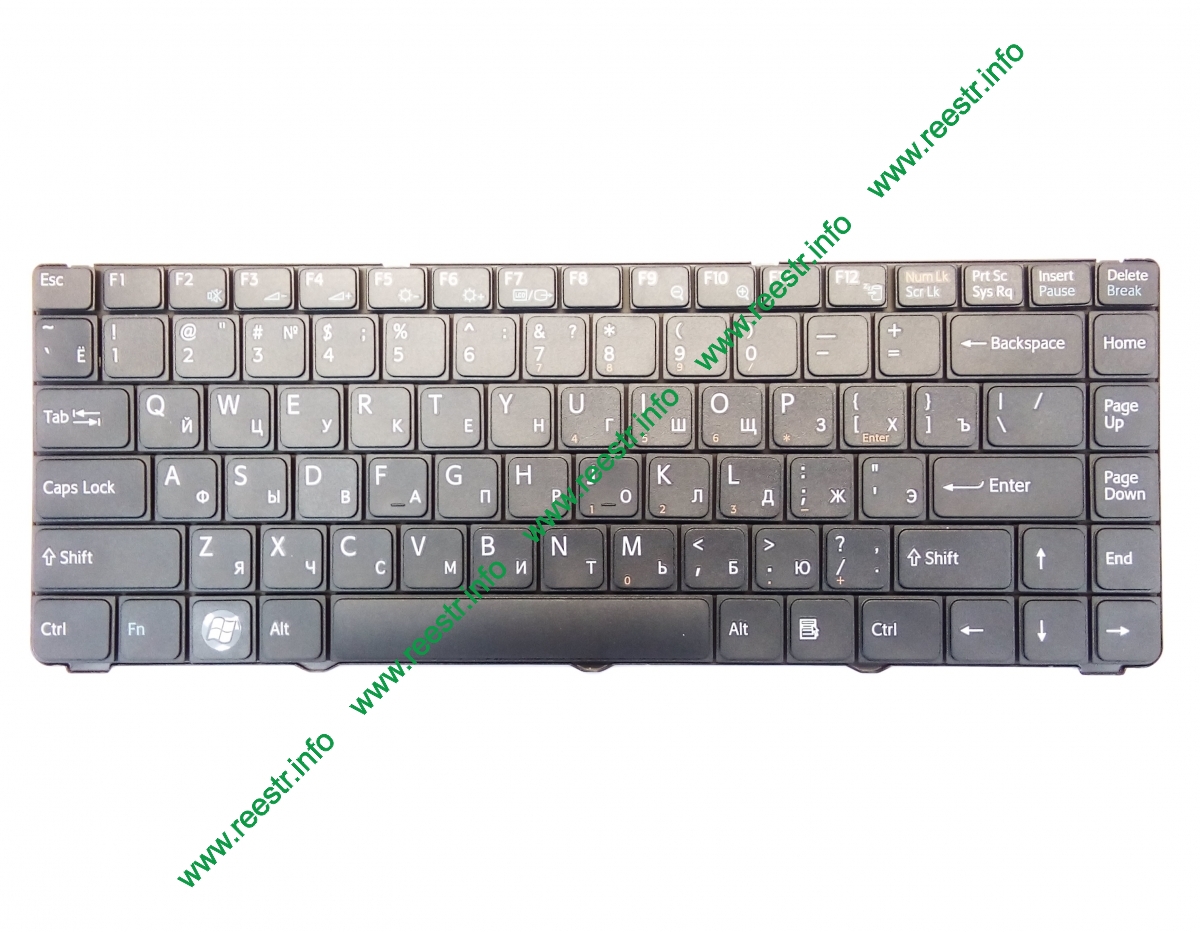Клавиатура для ноутбука Sony Vaio VGN-NR Черная p/n: NSK-S610R, 9J.N0A82.10R, V072078BS2, 53010BM04-203-G
